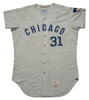 1970 Fergie Jenkins Game Used and Signed Chicago Cubs Away Jersey (MEARS A-9.5)